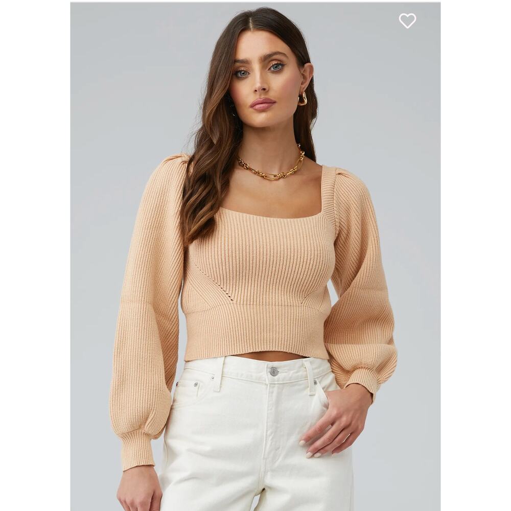 Minkpink Kalgan Knit Top, Caramel, Size: M, NWT - Picture 2 of 5